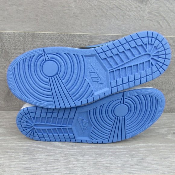 Air Jordan 1 Low University Blue Black Sneakers Mens Size 10.5 NEW - Picture 9 of 13